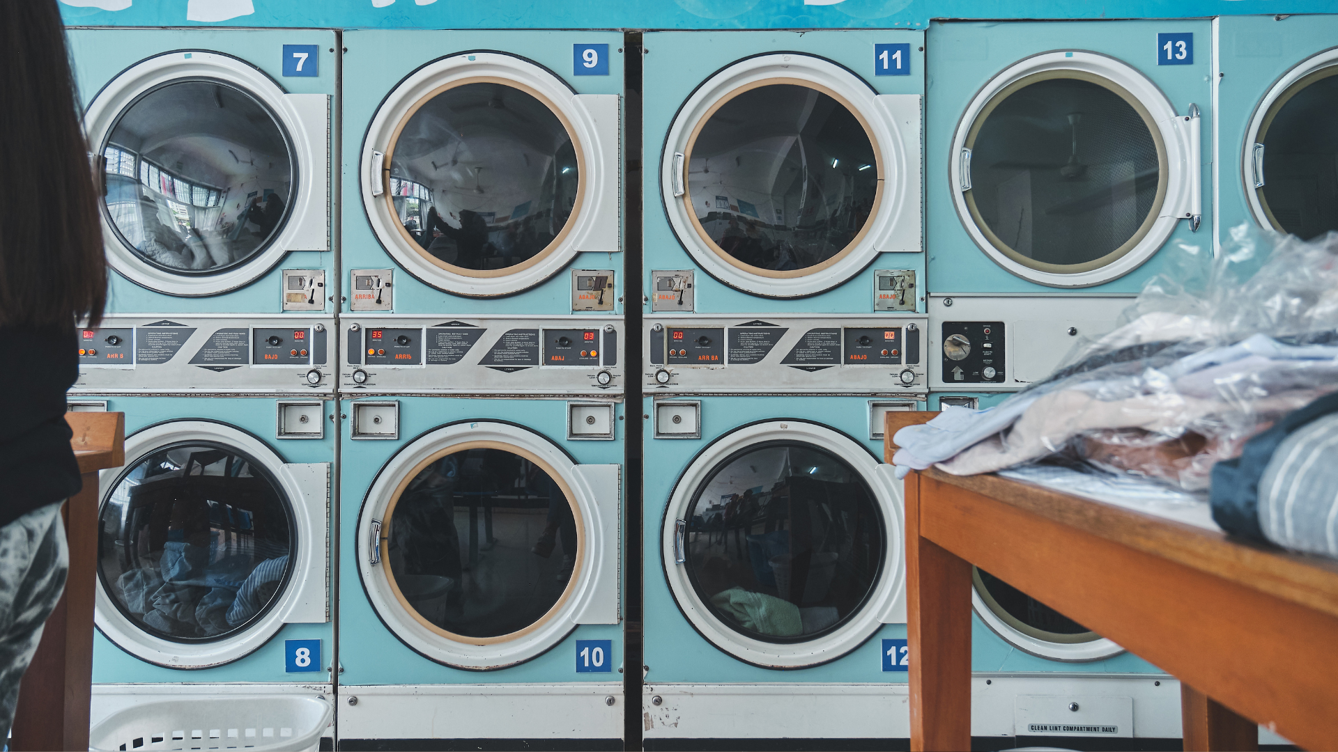 Laundromat with water damage